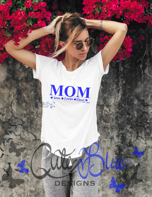 Personalized "MOM Est. 2024" T-Shirt